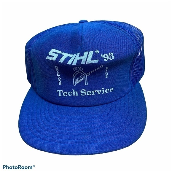 Vintage Stihl SnapBack Hat Made in USA Blue ‘93 - Picture 1 of 8